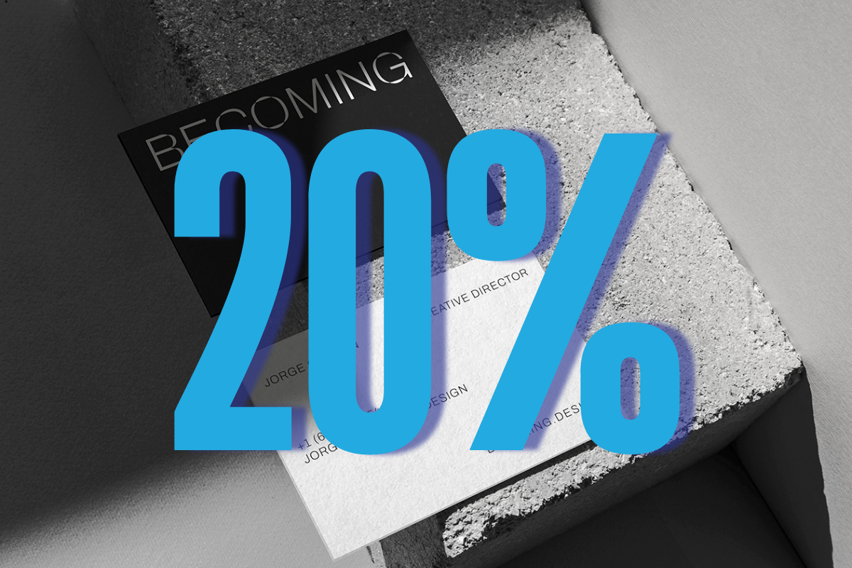 <div class="trix-content">
  <div>We offer a <strong>20% discount on business card</strong> printing, so you can present your business with elegance and quality while saving on your budget.<br><br>
</div><ul>
<li>Valid period: From August 1 at 12:01 a.m. to August 4 at 11:59 p.m.</li>
<li>Direct discount: The discount is automatically applied to the final purchase price (excluding VAT and shipping costs) and can be viewed in the shopping cart.</li>
<li>Products on offer: Business cards, Double business cards, Special format business cards, Premium business cards.</li>
<li>Offer valid for registered and authorized customers in the Ok-Print.eu online store.</li>
</ul>
</div>
